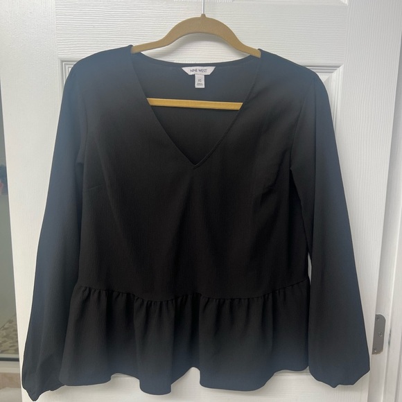 Nine West Tops - Nine West Black V-Neck Women's Top